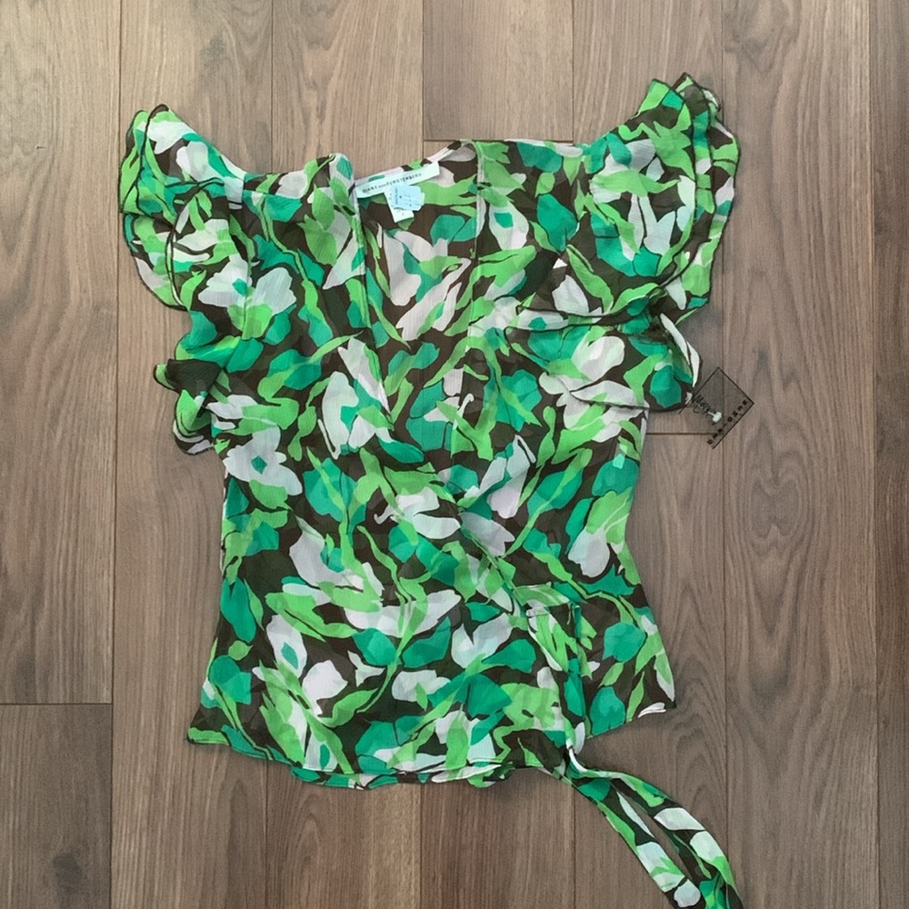 Y2K Diane Von Furstenberg Silk Top